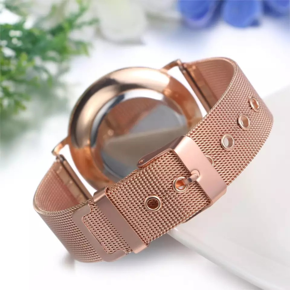 Женские часы Geneva Classic steel watch розовое золото, жіночий наручний годинник, наручные кварцевые часы - фото 4 - id-p1016091625