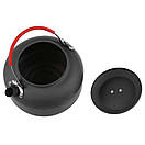 Чайник туристичний алюмінієвий зі складною ручкою Alocs CW-K03 на 1400 мл 155 x 95 мм, фото 4