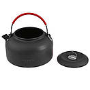 Чайник туристичний алюмінієвий зі складною ручкою Alocs CW-K03 на 1400 мл 155 x 95 мм, фото 3