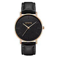 Жіночий годинник Geneva Classic steel watch чорний