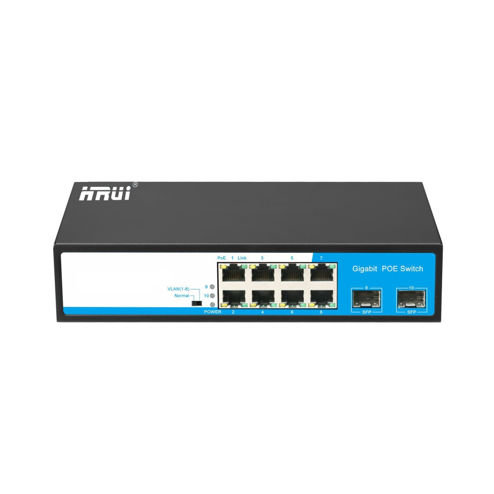 POE комутатор 10-портовий HongRui HR901-AFG-82S