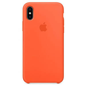 Чохол накладка xCase для iPhone X/XS Silicone Case помаранчевий