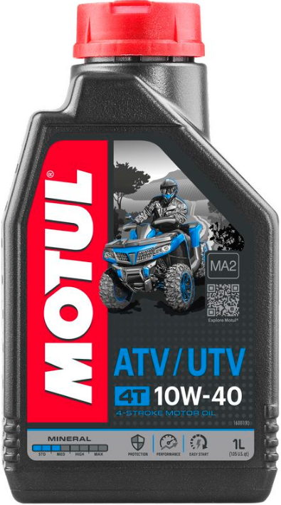 Масло для квадроцикла MOTUL ATV-UTV 4T 10W40 (1L) Минеральное - фото 1 - id-p1365884196