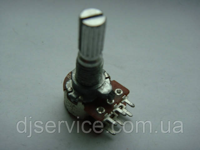 Потенціометр SOUNDWELL горизонтальний b50k 23mm noMID, фото 1