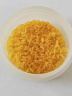 Цветной рис для детского творчества 200 грамм (желтый)