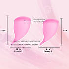 Набір менструальних чаш Pretty Woman L і S з мішечком для зберігання, фото 2