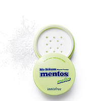 Рассыпчатая пудра с минералами Innisfree No-sebum mineral powder X mentos Melon