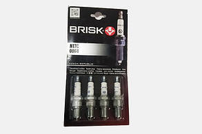 Свічки запалювання 2410 кор. спідниця (N17C) BRISK SUPER (блістер) (к-т 4 шт.)