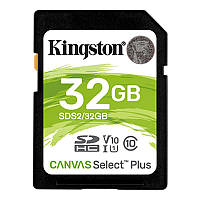 Карта памяти SDHC 32GB UHS-I Class 10 Kingston Canvas Select Plus R100MB/s (SDS2/32GB)