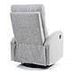 Розкладне крісло c механізмом реклайнер Olimp 80х160 см сірий текстиль для відпочинку, фото 8