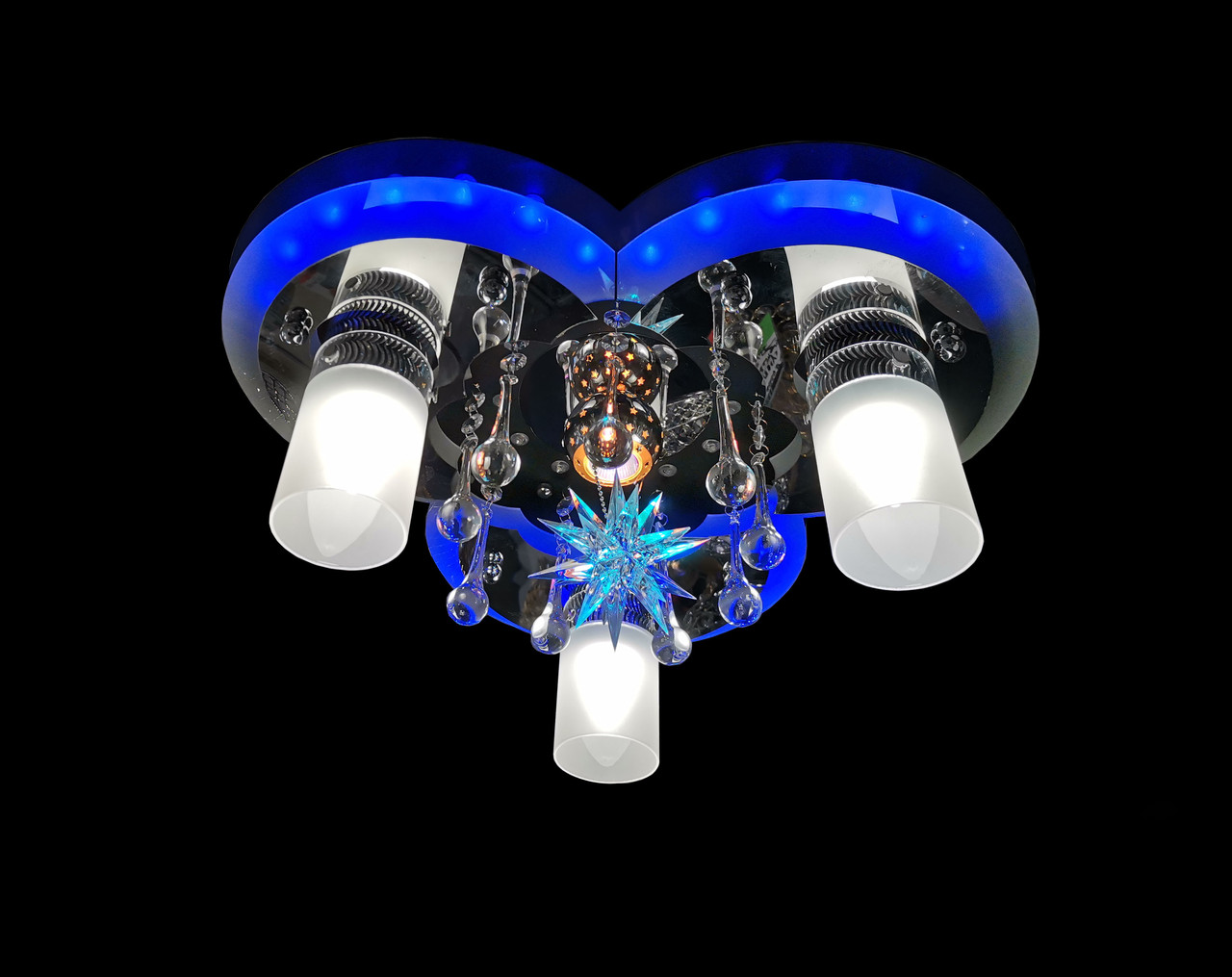Люстра з LED-підсвіткою 82003/3+1