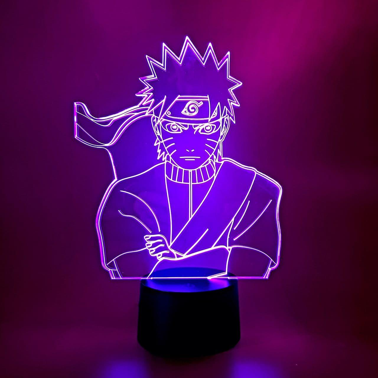 Змінна пластина для 3D-світильників "Наруто 2" 3DTOYSLAMP, фото 1