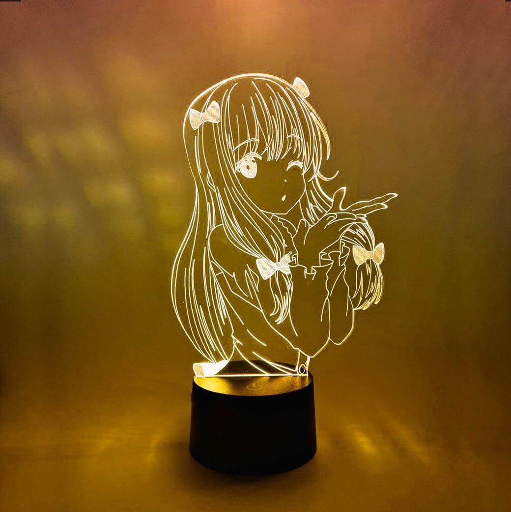 3D нічник "Ероманга-сенсей" (ВВАЛИЧЕННЕ ЗОБРАЖЕННЯ)+ пульт ДК + мережевий адаптер +батарейки (3ААА)  3DTOYSLAMP, фото 1