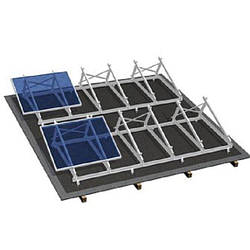 Система кріплення сонячних батарей на плоский дах (на 20 панелей)