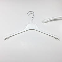 Пластиковые вешалки плечики для одежды W-TOP40 белого цвета, длина 400 мм