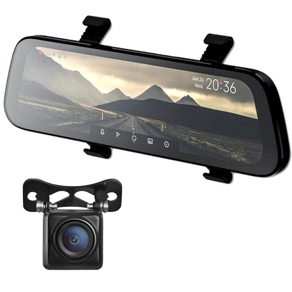 Автомобильные видеорегистраторы Xiaomi 70Mai Rearview Dash Cam Wide + Камера заднего вида microSD Wi-Fi