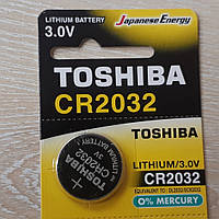 Дискова батарея TOSHIBA Cell Lithium 3V CR2032 (C5)