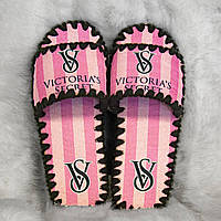 Женские фетровые тапочки "Victoria`s Secret" Тапки Виктория Сикрет размеры 36-41 (VD-072 Б)
