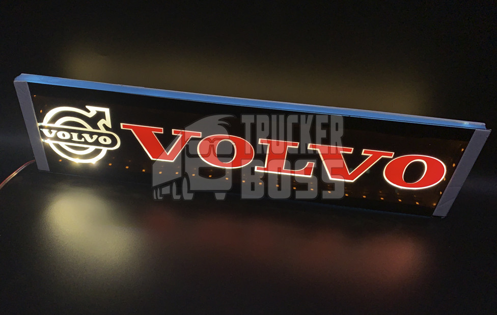 Світлодіодна табличка на лобове скло VOLVO 40x10 см 24v Червона