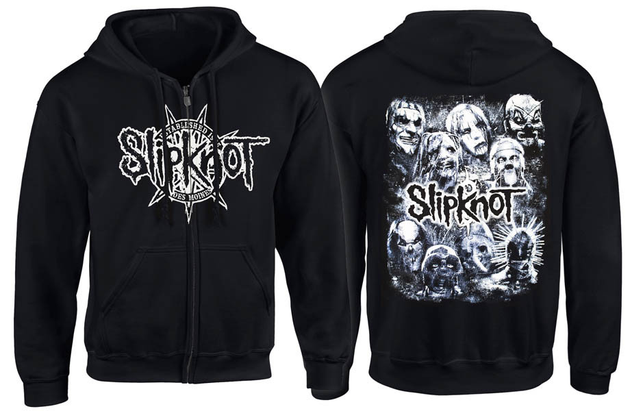 Толстовка на змійці SLIPKNOT Gray Masks