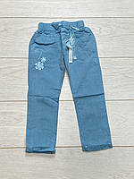 Катоновые брюки для девочек. 104- 110 рост