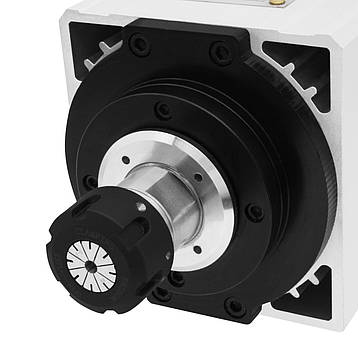 Шпиндель повітряне охолодження GDZ125x125-4.5 (4.5 кВт, 380 В, 10 А, ER25), фото 3