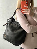 Оригинальная женская сумка на затяжка из экокожи фабричного производства Серый1