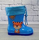Гумові чоботи Тигр Блакитні Kidsmix розмір 28, фото 2