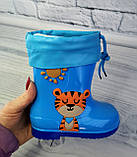 Гумові чоботи Тигр Блакитні Kidsmix розмір 28, фото 3