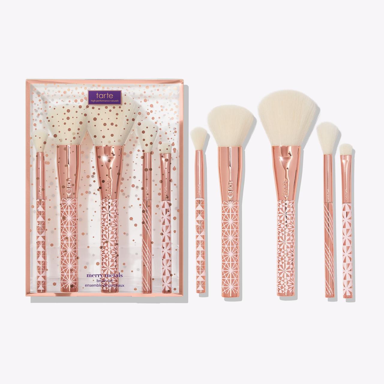 Набір кистей для макіяжу Tarte Merry Metals Brush Set