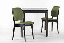 Стілець кухонний 03В зелений Exim Mustang Light Green (каркас венге SE7059) 45x43x84 тканина/дерево, фото 2