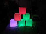 LED Світильник Куб декоративний 20x20 см16 кольорів + режими сенсорна кімната TIA-SPORT, фото 3