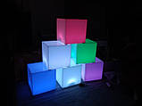 LED Світильник Куб декоративний 20x20 см16 кольорів + режими сенсорна кімната TIA-SPORT, фото 5