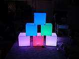 LED Світильник Куб декоративний 20x20 см16 кольорів + режими сенсорна кімната TIA-SPORT, фото 6
