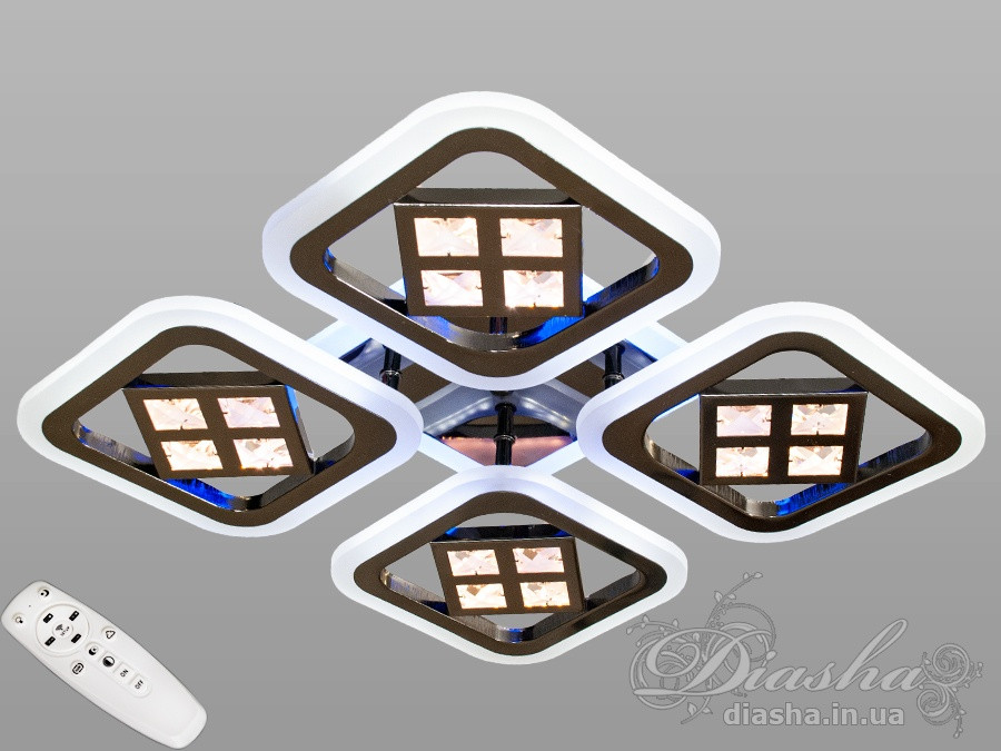 Світлодіодна люстра Diasha AS8190/4BHR LED 3color dimmer