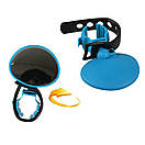 Дзеркало велосипедне універсальне заднього виду блакитне, фото 6