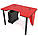 Геймерський ігровий стіл IVAR-1200, червоний/чорний, 120 см, фото 3