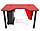 Геймерський ігровий стіл IVAR-1200, червоний/чорний, 120 см, фото 4