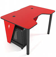 Геймерський ігровий стіл IVAR-1200, червоний/чорний, 120 см