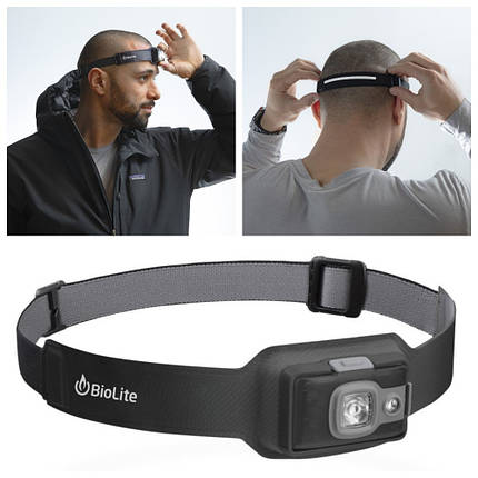 Ліхтар налобний BioLite Headlamp 200 люмен (Midnight Grey), фото 1