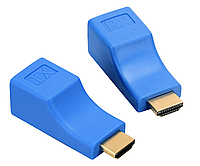 Удлинитель HDMI до 30 м по витой паре UTP RJ45 - пара (2 штуки)