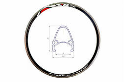 Обід 26'' Al 32H 14G двуст. СNC ED HLQC-04 під V-br (VLT)