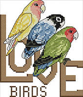 Набор для вышивания крестом 17х20 Три попугая Joy Sunday D623, фото 1