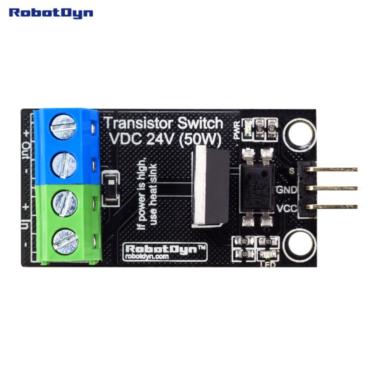 Модуль реле постоянного тока транзисторный MOSFET 24В RobotDyn - фото 2 - id-p1312409682