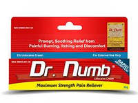 Анестетик крем Dr.Numb (Epinephrine) 30г Желтый