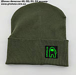 Шапки Оптом 48 50 52 54 розмір трикотажна подвійна дитяча шапка головні убори опт дитячі, фото 3