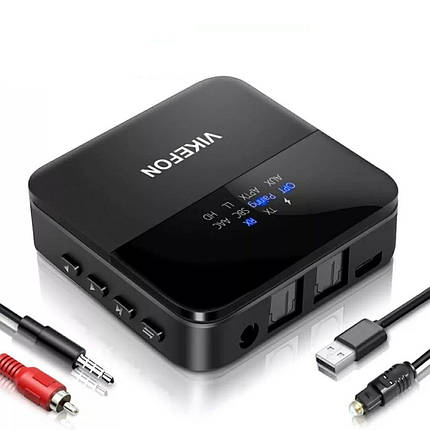 Bluetooth адаптер 5.0 з aptX VIKEFON BT-B20 приймач передавач звуку на чіпі CSR8675, фото 1
