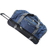 Сумка велика, дорожня на колесах 117 L Airtex синя, фото 3