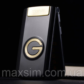 Розкладний телефон TKEXUN G9000 G3 Gold 2 sim Чорний