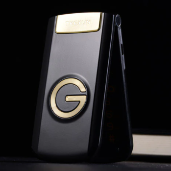 Розкладний телефон TKEXUN G9000 G3 Gold 2 sim Чорний, фото 2